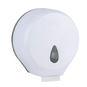 Jumborollen–Papierspender, weiß, ABS Kunststoff, zur Wandmontage